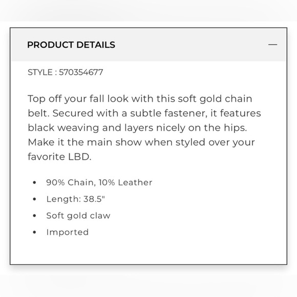 WHBM chain woven leather belt - Picture 4 of 12